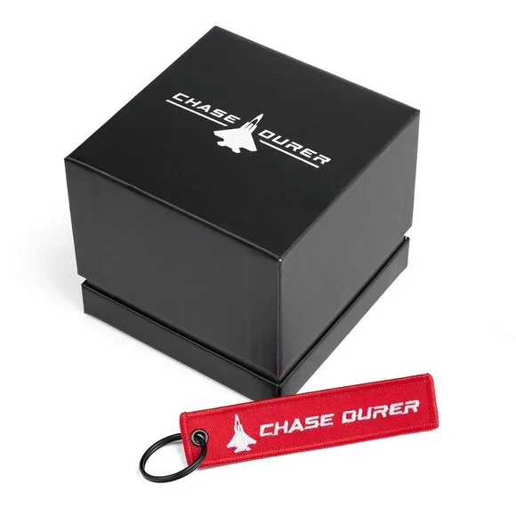 Chase Durer CDW-0149 Men's Watch 46mm Silver/Khaki Luminous Dial - New! - Picture 3 of 8